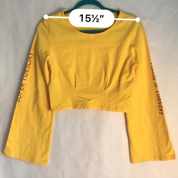 Elf Sack yellow crop top Size M - Tuesday - Picture 7 of 7